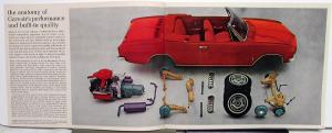 1965 Chevrolet Corvair Corsa Monza 500 Color Sales Brochure ORIGINAL
