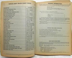 1979-1982 GMC Chevy Truck Dealer Parts Book Catalog Light Duty 10-35 C K G P