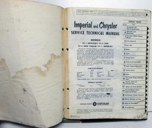 1964 Imperial Chrysler Service Technical Shop Manual LeBaron New Yorker 300 Orig