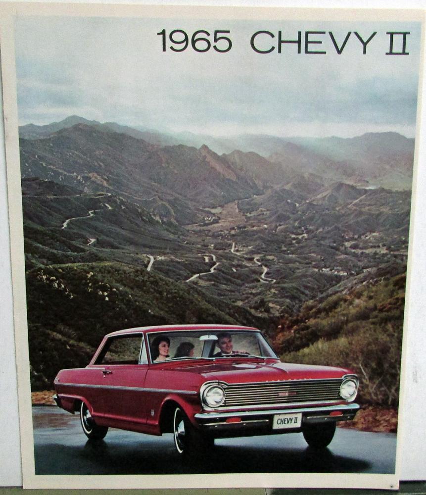 1965 Chevrolet Chevy II Nova Sedan Super Sport 100 Wagon Sales Brochure Original