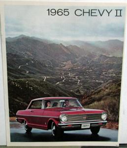 1965 Chevrolet Chevy II Nova Sedan Super Sport 100 Wagon Sales Brochure Original