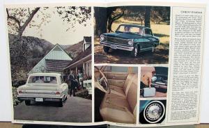 1965 Chevrolet Chevy II Nova Sedan Super Sport 100 Wagon Sales Brochure Original