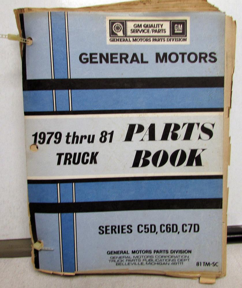 1979-1981 GMC Chevrolet Truck Dealer Parts Book Medium Duty Series C5D C6D C7D