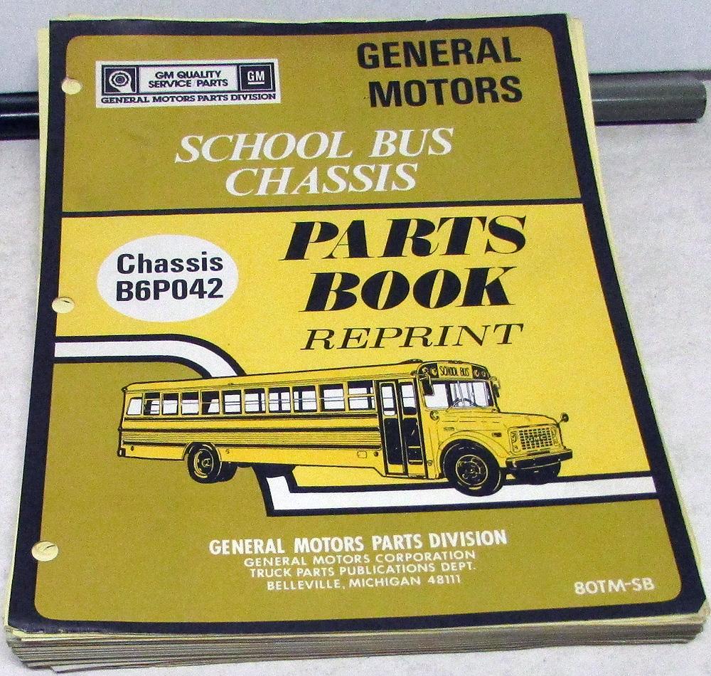 1979-1980 GMC Chevrolet Truck Parts Book Medium Duty School Bus Chassis GM
