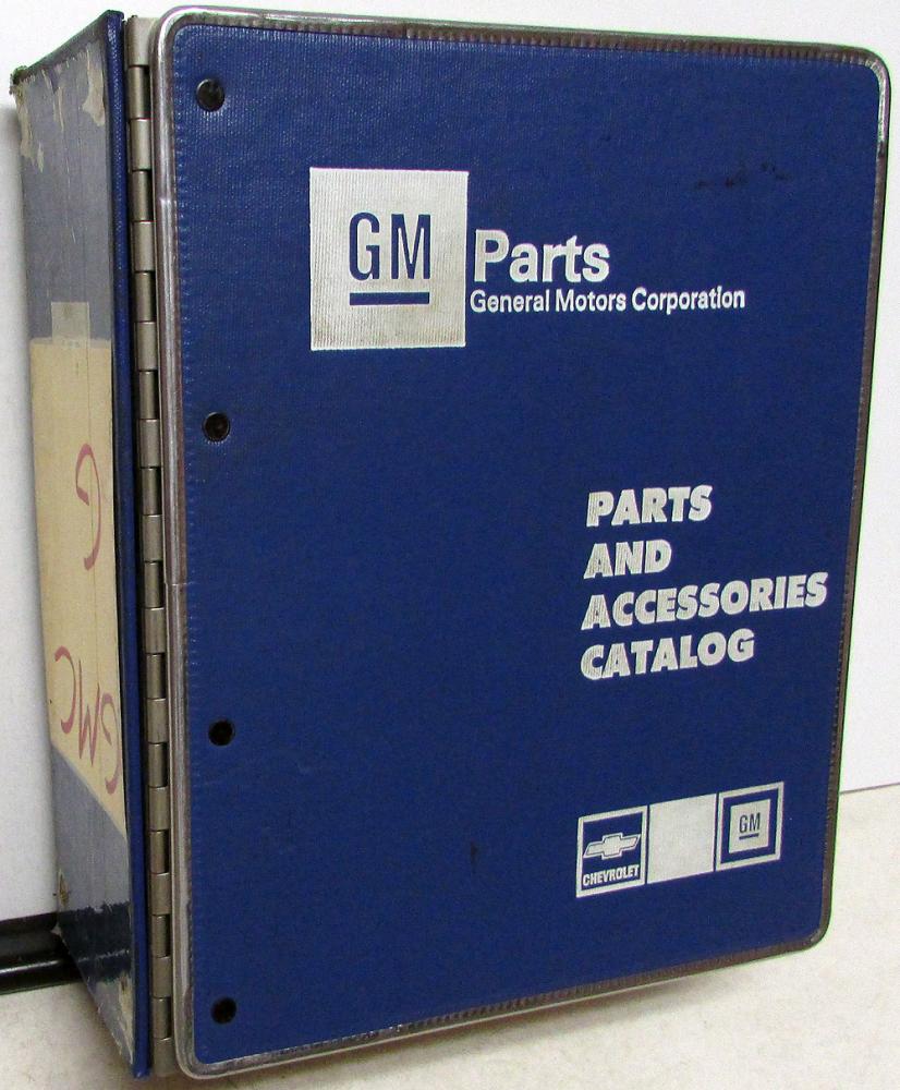 19851992 Chevrolet GMC Van Dealer Parts Book G Series Cargo Vandura GM