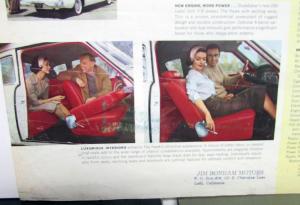 1960 Studebaker Hawk Sales Brochure And Data Sheet