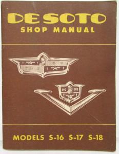 1952-1953 DeSoto Service Shop Repair Manual S-16 17 18