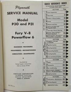 1957 Plymouth Service Shop Repair Manual Plaza Savoy Belvedere