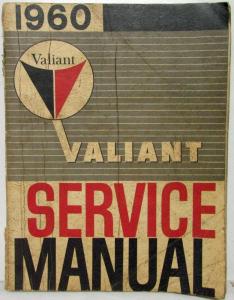 1960 Plymouth Valiant Service Shop Repair Manual V-100 V-200 Suburban