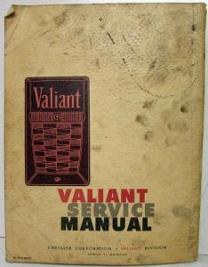 1960 Plymouth Valiant Service Shop Repair Manual V-100 V-200 Suburban