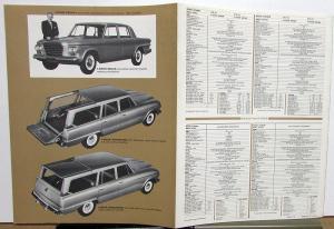 1963 Studebaker Lark Grand Turismo Hawk Sedan Wagonaire Sales Brochure