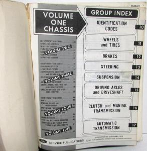 1971 Ford Lincoln Mercury Car Shop Manual Set Mustang T-Bird Mark III Cougar