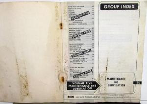 1971 Ford Lincoln Mercury Car Shop Manual Set Mustang T-Bird Mark III Cougar