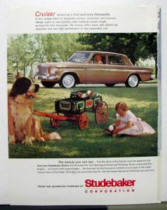 1963 Studebaker Avanti Lark Hawk Cruiser Advanced Thinking Sales Brochure