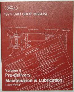 1974 Ford Lincoln Mercury Service Shop Manual Set Mustang Torino Ranchero
