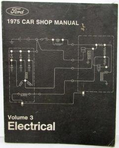 1975 Ford Lincoln Mercury Service Shop Manual Set Mustang Ranchero Cougar MarkIV