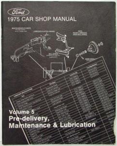 1975 Ford Lincoln Mercury Service Shop Manual Set Mustang Ranchero Cougar MarkIV