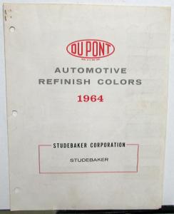 1964 Studebaker Lark Hawk Avanti Paint Chips By DuPont