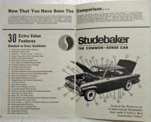 1965 Studebaker Commander New Car Buying Guide Sales Brochure With Comparisons