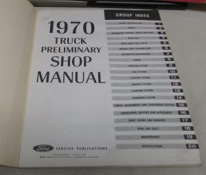 1970 Ford Truck Shop Service Manual Set Original Pickup Bronco Econoline 70