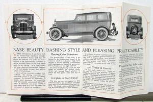 1925 1926 Velie Royal Sedan Model 60 Specs Sales Brochure Folder Original