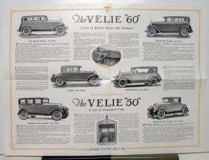 1927 Velie 60 50 Sedan Coupe Long Life Sales Brochure