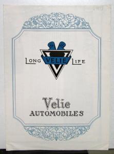1927 Velie 60 50 Sedan Coupe Long Life Sales Brochure Blue Coloring