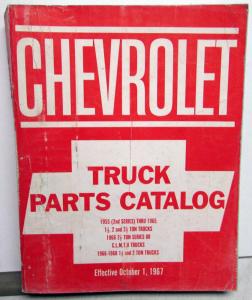 1955-1968 Chevrolet Truck Dealer Parts Catalog Book Medium Duty 1 1/2 2 & 2 1/2