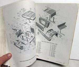 1953-1967 Chevrolet Truck Dealer Parts Illustration Special Info Catalog Pickup