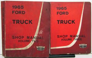 1965 Ford Truck Shop Service Manual Set Original Pickup Heavy Duty F-Series