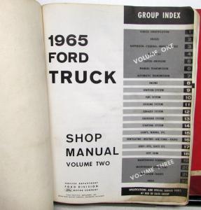 1965 Ford Truck Shop Service Manual Set Original Pickup Heavy Duty F-Series