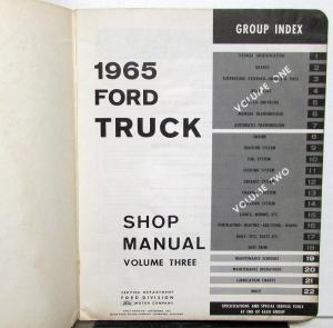 1965 Ford Truck Shop Service Manual Set Original Pickup Heavy Duty F-Series