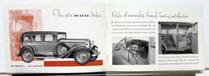 1931 Willys Sixes Motor Cars Models 97 & 98D Sales Brochure & Specs Original