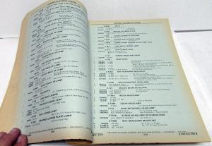 1970-1972 Chevrolet Truck Dealer Parts Catalog Book Heavy Duty Series 90000 H/D