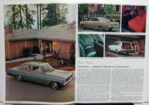 1966 Chevrolet Chevy II 100 Nova Super Sport Color Dealer Sale Brochure ORIGINAL