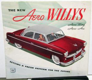 1952 Willys Aero Ace Wing Setting A Fresh Pattern Brochure & Specifications