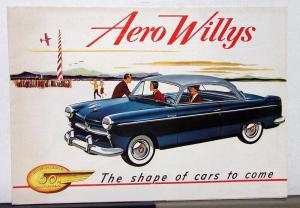 1953 Willys Aero Ace Lark Falcon Eagle Specifications Sales Folder Brochure Orig