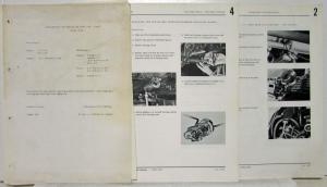 1975 Porsche 914 - 914/6 Workshop Manual Supplement-Revision Page Sets XVII XVI