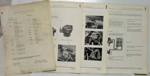 1975 Porsche 914 - 914/6 Workshop Manual Supplement-Revision Page Sets XVII XVI