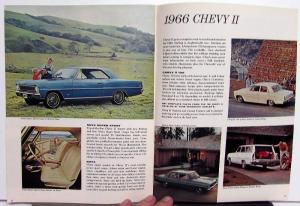 1966 Chevrolet Chevelle Chevy II Corvair Corvette Dealer Sales Brochure ORIGINAL