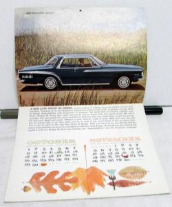 1962 Dodge Dart Lancer Sales Brochure Wall Calendar Original