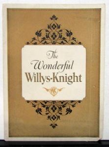 1925 Willys Knight Model 64 66 & 67 Sales Brochure & Specifications Original