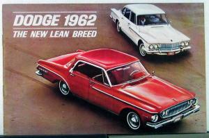 1962 Dodge Dart & Lancer Color Small Sales Brochure Boston Dealers Original