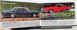 1962 Dodge Dart & Lancer Color Small Sales Brochure Boston Dealers Original