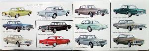 1962 Dodge Dart & Lancer Color Small Sales Brochure Boston Dealers Original