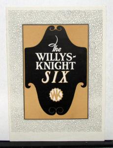 1925 Willys Knight Six Models 64 66 & 67 Sales Brochure & Specifications