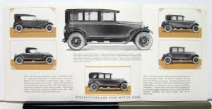 1925 Willys Knight Six Models 64 66 & 67 Sales Brochure & Specifications