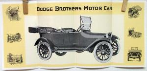 1914 Dodge Brothers Motor Car w/Specs Sales Folder Promotion 1964 50th Anniv