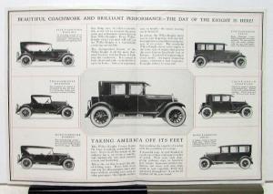1925 Willys Knight Models 64 67 & 66 Sales Brochure & Specifications Original