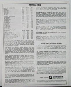 1964 Dodge Dart 440 330 880 Station Wagons Color Sales Brochure Original